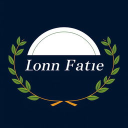 A logo design featuring a modern and elegant font, prominently displayed in the center