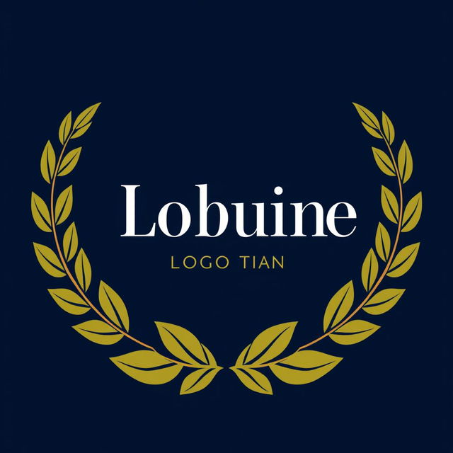 A logo design featuring a modern and elegant font, prominently displayed in the center