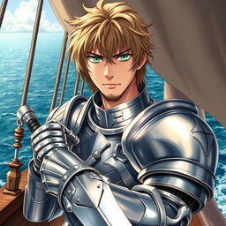 A striking light novel cover featuring a male character with shaggy light-brown hair that falls across his face, adding a rugged charm to his appearance