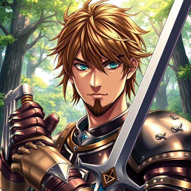 An engaging light novel cover featuring a male character with shaggy brown hair falling across his face, providing a rugged and adventurous look