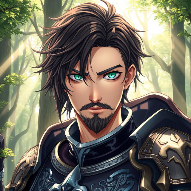 An eye-catching light novel cover that presents a male character with shaggy dark-brown hair cascading across his face, adding a sense of mystery and adventure