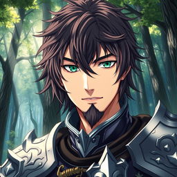 An eye-catching light novel cover that presents a male character with shaggy dark-brown hair cascading across his face, adding a sense of mystery and adventure