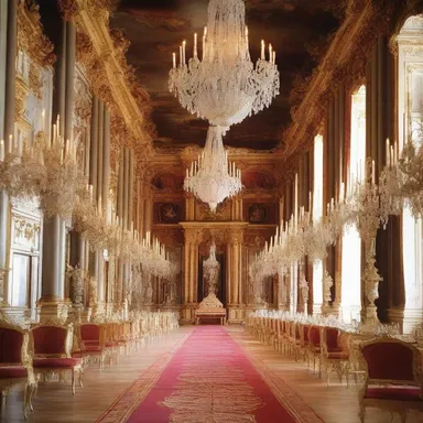 The richly adorned baroque palace created a romantic atmosphere for the royal couple's wedding.
