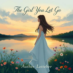 An illustrated book cover design for 'The Girl You Let Go'