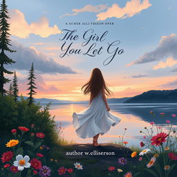 An illustrated book cover design for 'The Girl You Let Go'