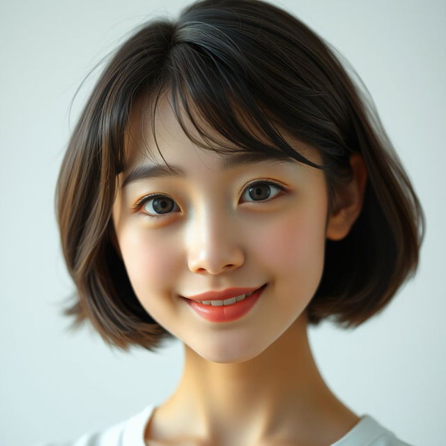 A stunning portrait of a 20-year-old Japanese girl with a detailed, beautiful face