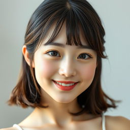 A stunning portrait of a 20-year-old Japanese girl with a detailed, beautiful face