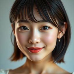 A stunning portrait of a 20-year-old Japanese girl with a detailed, beautiful face