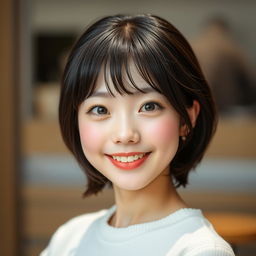 A beautiful portrait of a 20-year-old Japanese girl with a detailed and attractive face