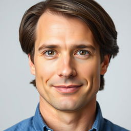 A clear, high-quality portrait of a man with a neutral expression, set against a transparent background