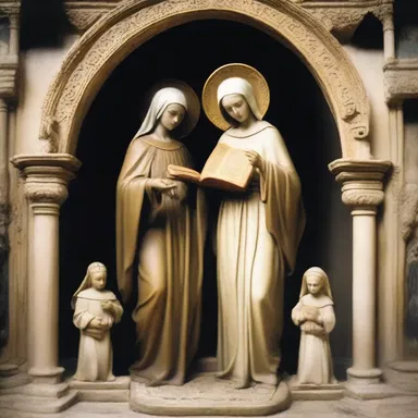 According to ancient mythology, the gods provided the Benedictines with divine guidance in their monastic practices.