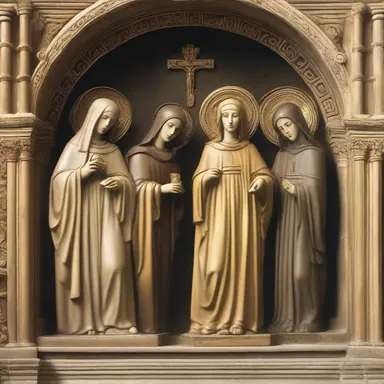 According to ancient mythology, the gods provided the Benedictines with divine guidance in their monastic practices.