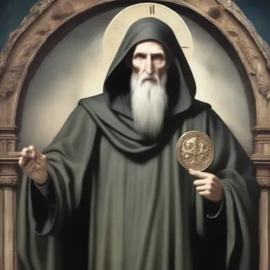 According to mythology, Saint Benedict possessed supernatural powers that helped him defeat evil creatures.