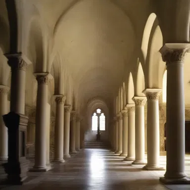 The film beautifully captures the serene atmosphere of the benedictine monastery.