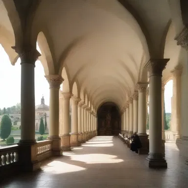 The film beautifully captures the serene atmosphere of the benedictine monastery.