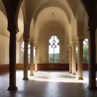 The film beautifully captures the serene atmosphere of the benedictine monastery.