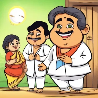 The popular Bengali cartoon series 'Gopal Bhar' entertains viewers with its humor and wit.