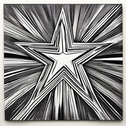 A new, high-quality Sharpie drawing presenting a single, brightly shining star