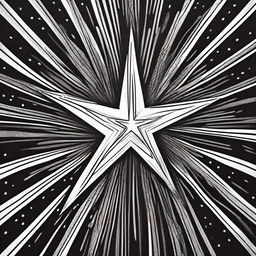 A new, high-quality Sharpie drawing presenting a single, brightly shining star