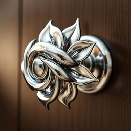 A beautifully designed metal doorknob inspired by the intricate and vibrant form of the Bird of Paradise flower