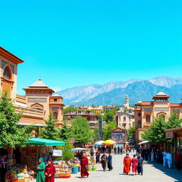 A picturesque view of Sanandaj in 2020, showcasing its beautiful architecture and mountainous backdrop