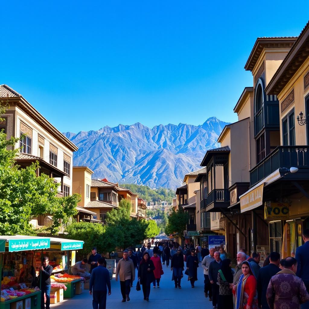 A picturesque view of Sanandaj in 2020, showcasing its beautiful architecture and mountainous backdrop