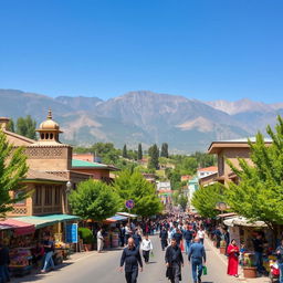A picturesque view of Sanandaj in 2020, showcasing its beautiful architecture and mountainous backdrop