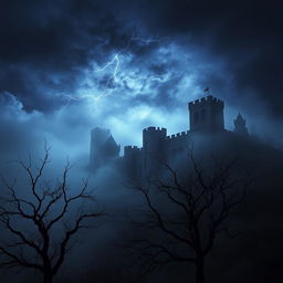 A hauntingly beautiful depiction of the 'Darkness of Castile', showcasing a shadowy landscape inspired by the historic region