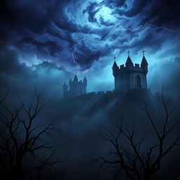 A hauntingly beautiful depiction of the 'Darkness of Castile', showcasing a shadowy landscape inspired by the historic region