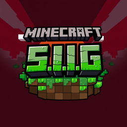 An awesome Minecraft-themed logo featuring the text 'S