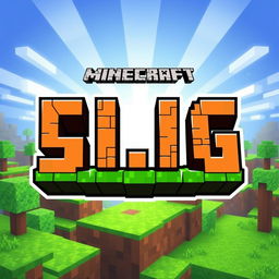 An awesome Minecraft-themed logo featuring the text 'S