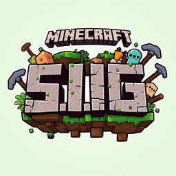 An awesome Minecraft-themed logo featuring the text 'S