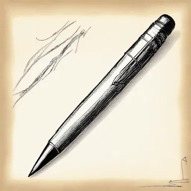 The magical biro that the main character discovered had the power to bring drawings to life.
