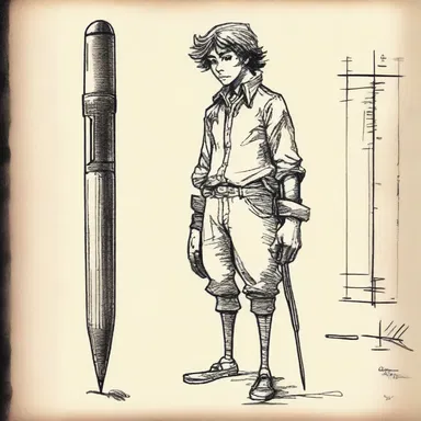 The magical biro that the main character discovered had the power to bring drawings to life.