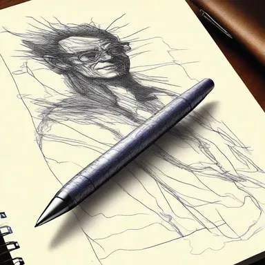 The magical biro that the main character discovered had the power to bring drawings to life.