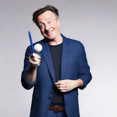 The comedian introduced a new sketch where a biro played a hilarious role in a series of funny mishaps.