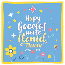 An easy-to-create poster design that features a bold, colorful background with eye-catching typography
