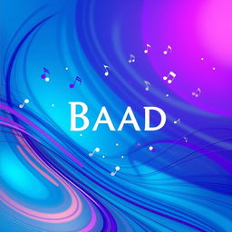 An abstract musical artwork inspired by the song 'Baad' by Mctes, featuring swirling colors that evoke movement and rhythm