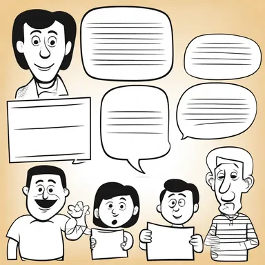 To draw a comic strip, start with a blank page, sketch your characters, add speech bubbles, and Bob's your uncle!