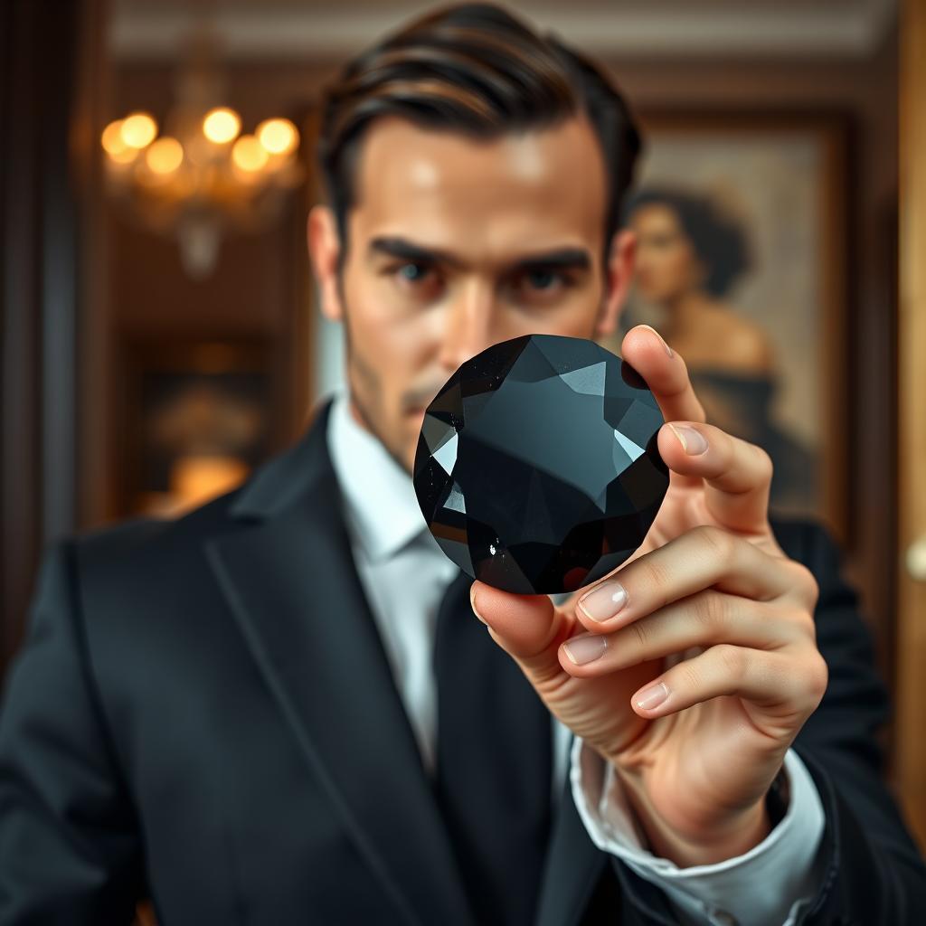 A sophisticated man dressed in a tailored suit, exuding elegance and style