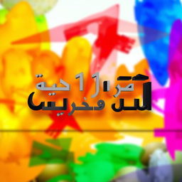 An artistic representation featuring the phrase 'صادر 1 من ١ الى ٣٠٠' prominently displayed in an elegant and modern font