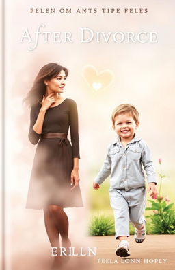 A heartwarming book cover depicting a split scene that symbolizes growth and healing after divorce
