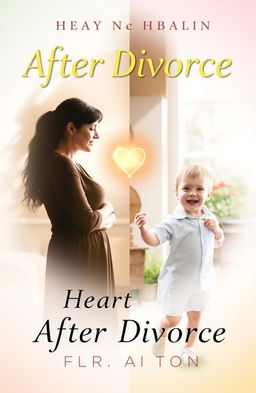 A heartwarming book cover depicting a split scene that symbolizes growth and healing after divorce