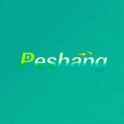 A modern and sleek logo design for a currency exchange company named 'Peshang'