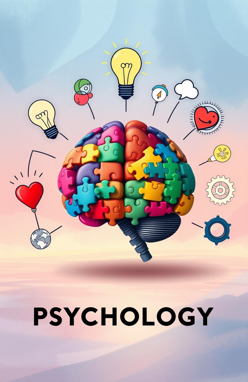 A visually engaging and informative representation of psychology concepts