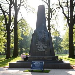 A beautiful outdoor monument dedicated to Belarusian poet Frantisek Bogushkevich, set in a lush green park