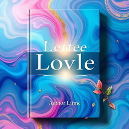 A visually striking book cover design, featuring an abstract and colorful background with swirling patterns