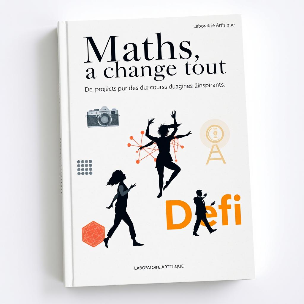A book cover design for 'Maths, ça change tout' with the subtitle 'Des projets pour des cours ludiques et inspirants'