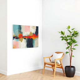 A beautifully designed corner featuring two intersecting walls with no roof or background