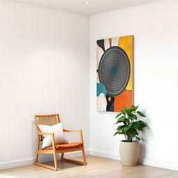 A beautifully designed corner featuring two intersecting walls with no roof or background